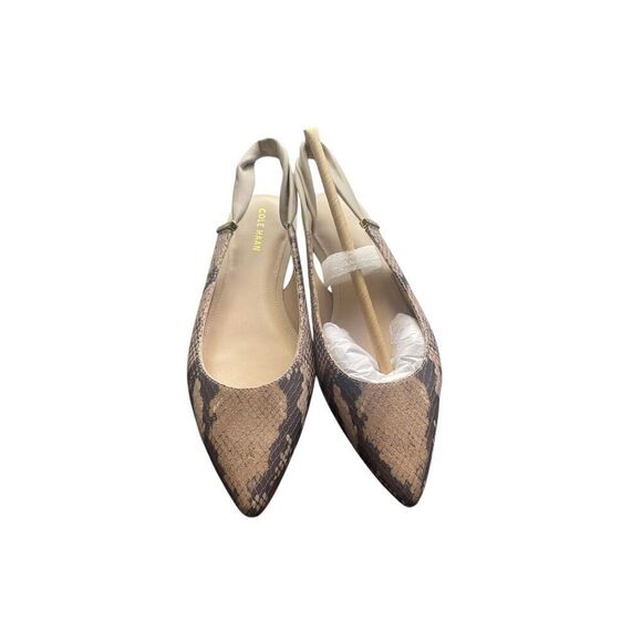 Cole Haan Eden Skimmer Flats Snakeskin Print Womens Size 5 NEW WITH BOX - Picture 6 of 8